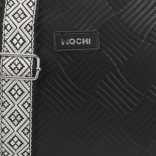 Image of Mochi Women Casual Pu Soft Body Zipper Closure Solid Sling Bag With 2 Pocket And 1 Compartments