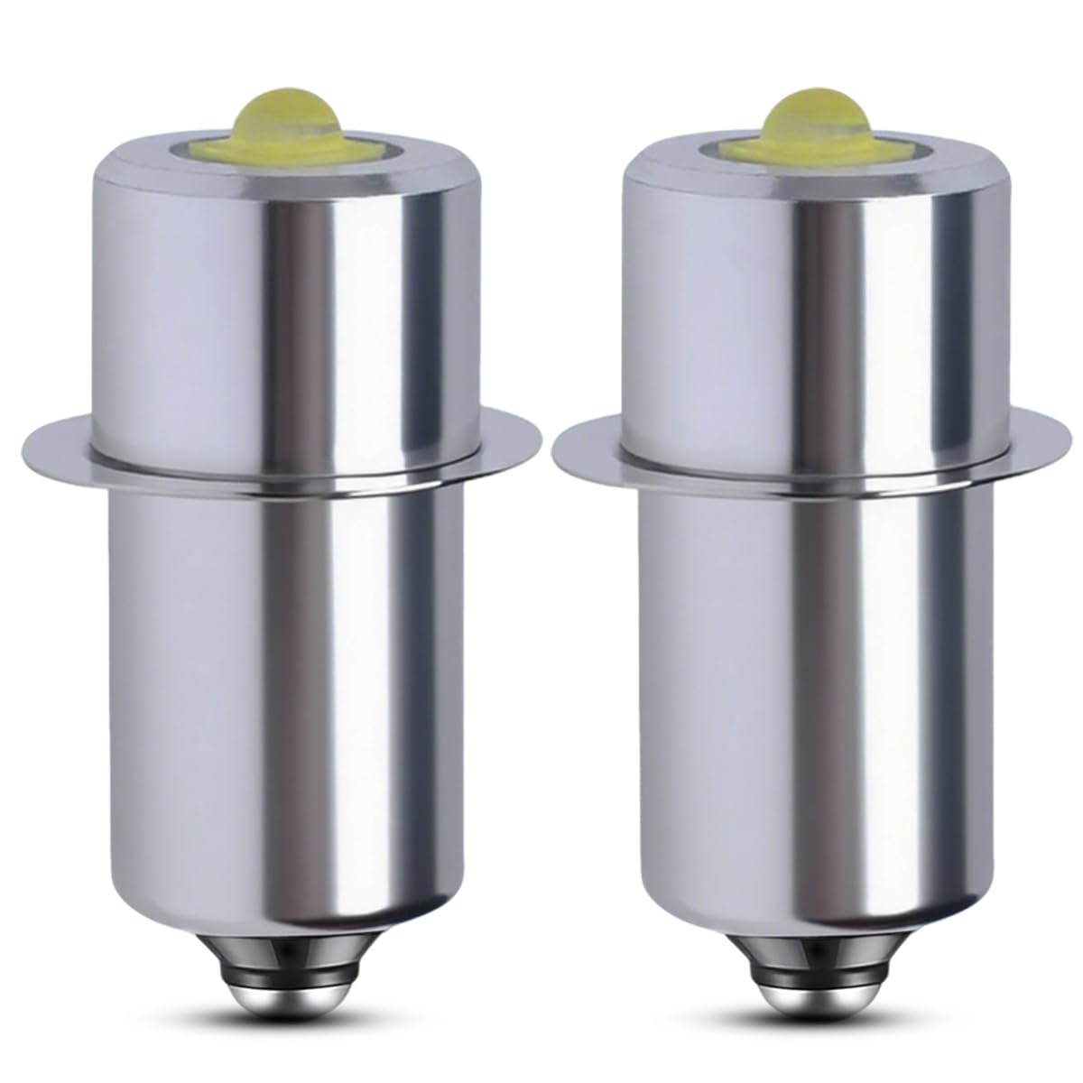 WIENTIS 2Pcs 4-12V P13.5S LED Flashlight Bulb Replacement for 4 5 6 Cell Torch Lantern Vintage Cycle Bike LAMP Moped Light U.S. Army &Military MX-993/U & TL-122 KPR113 K13 K15 Work Light Maglit Bulbs