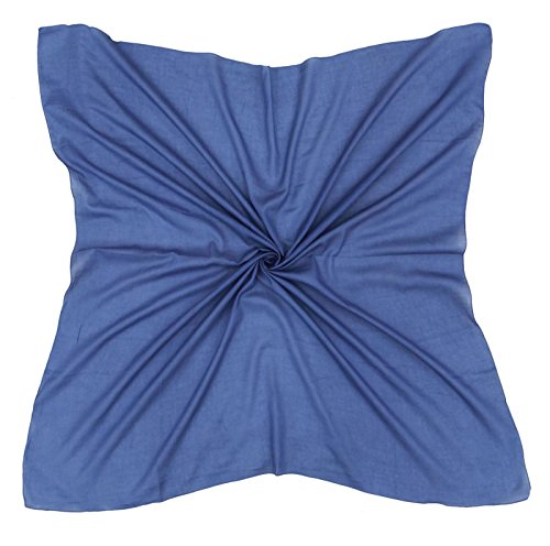 ibaexports Neck Solid Scarves Women Fashion Wrap Light Weight Stole Cotton Square Scarf 40