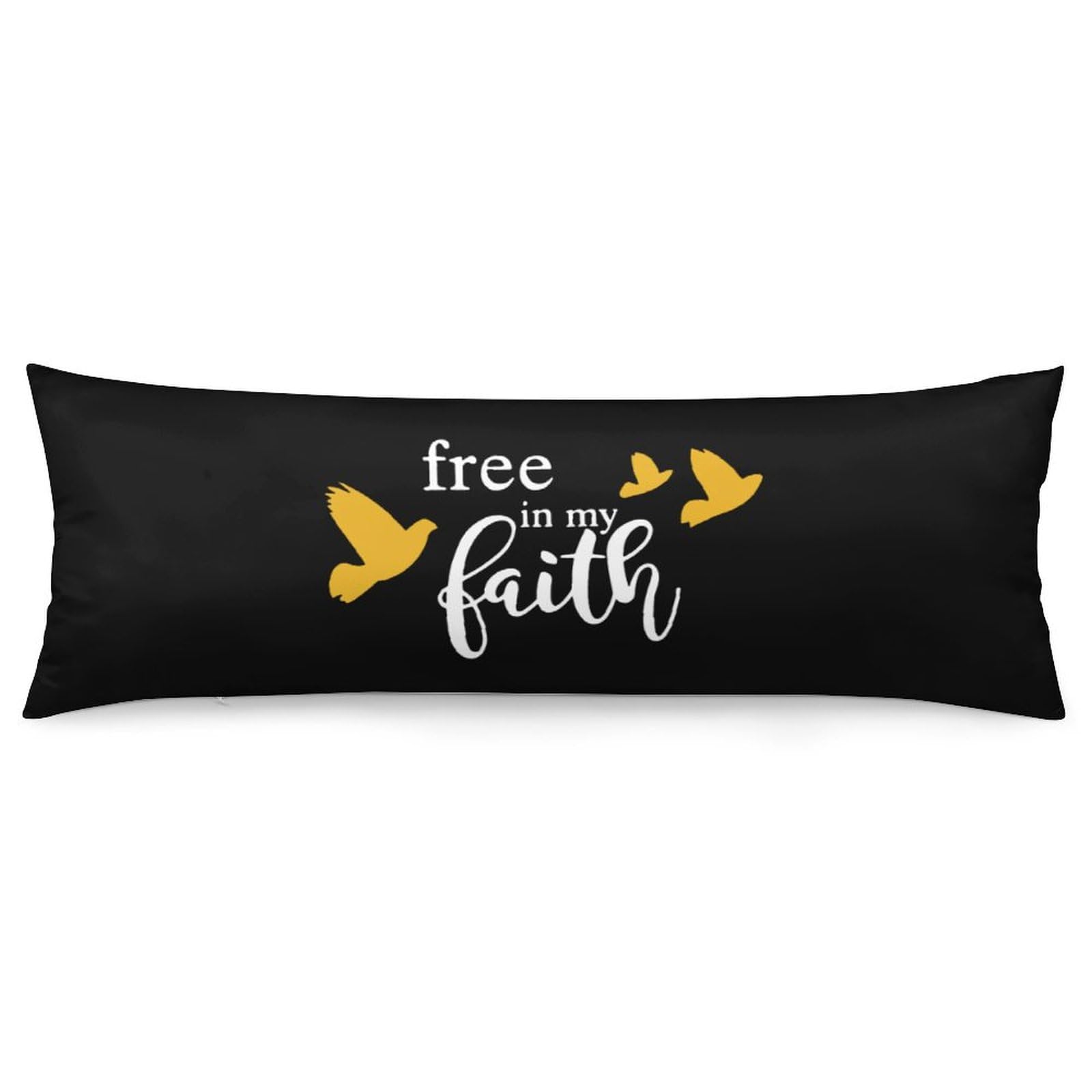 Free in My Faith Pigeon Body Pillow Cover Lightweight Long Pillow Case for Cushion Sofa Living Room Bed 20