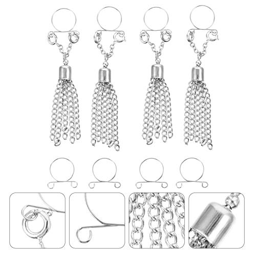 2 pares de anéis falsos para mamilo com clipe para mamilo e grampos para mamilo sem piercing para ma