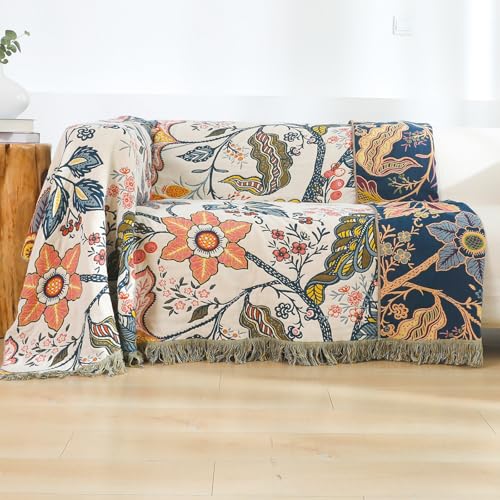 STASOPTK Boho Cotton Throw Blanket - Ultra-Soft Rustic Quilt for Bed, Home Decor & Travel - Large 60"x80" Muslin Blanket - All-Season Lightweight Bedspread & Throw for Women & Moms STASOPTK Boho Cotton Throw Blanket - Ultra-Soft Rustic Quilt for Bed, Home Decor & Travel - Large 60"x80" Muslin Blanket - All-Season Lightweight Bedspread & Throw for Women & Moms