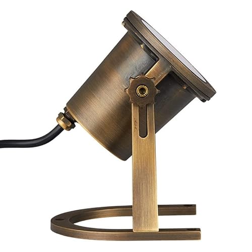 Volt Salty Dog 12V Brass Underwater Light (Bronze) With 5W 2700K Led Mr16 Bulb #TOP2