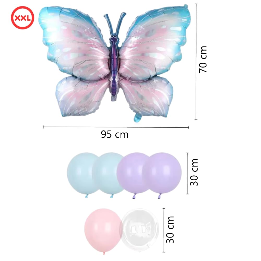 DIWULI Palloncino Compleanno 2 Anni XXL Viola Decorazione