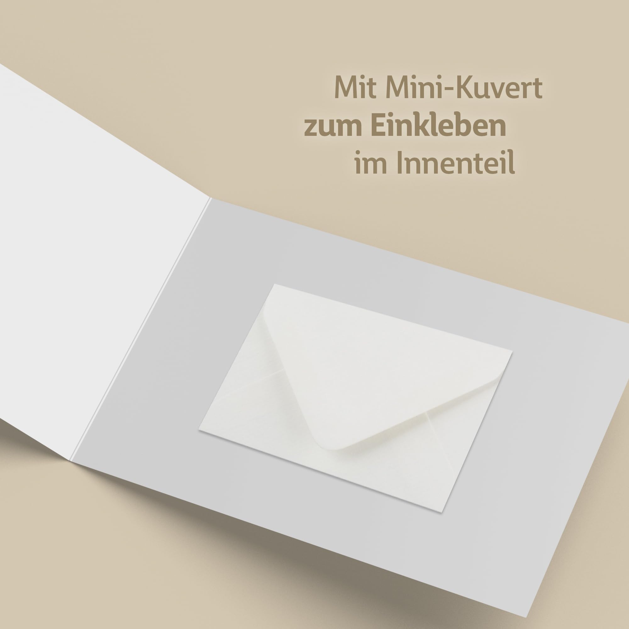 Koko Lora Small Wish Filler, Money Gift Packaging, Premium Greeting Card with Gold Envelope and Mini Envelope - Image 3