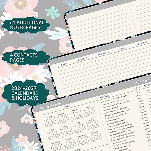 2026-2028 Pocket Planner - 3 Year Monthly Planner 6.3x3.8 Inches With Elastic Closure