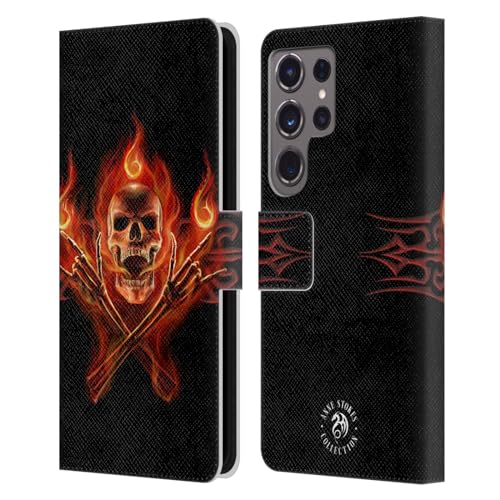 Funda de cuero Anne Stokes Infierno para Samsung Galaxy S24 Ultra
