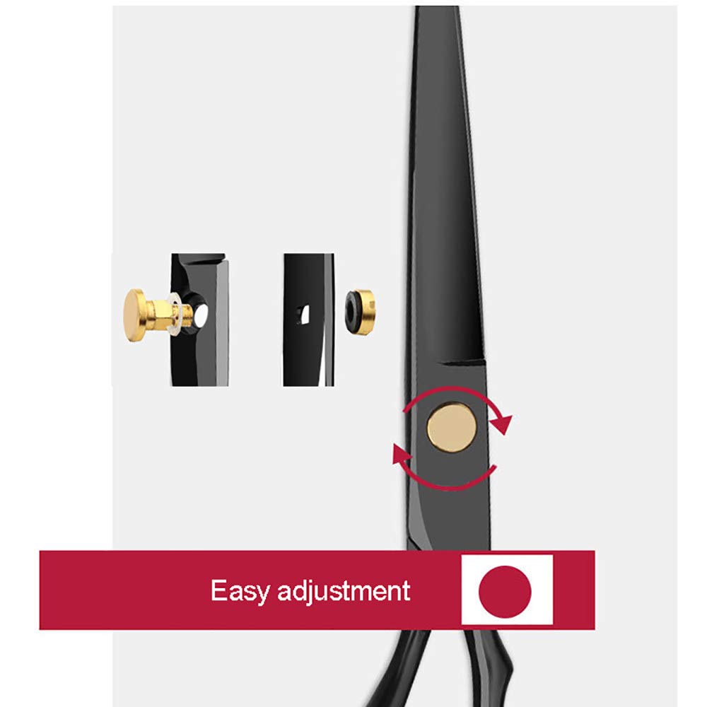 NA Forbici da Barbiere Kit, Forbici Capelli, Forbici per Sfoltire I Capelli, Parrucchiere, Confortevole e Regolabile