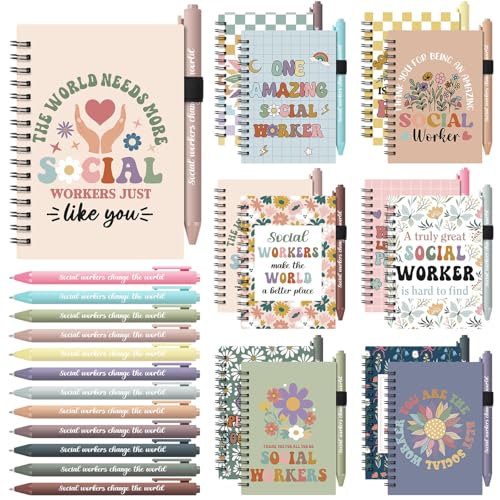 Carnet de notes inspirant A6 avec stylo Resurhang lot de 24 pour cadeaux de remerciement