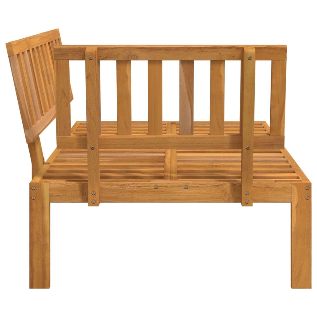 Canapé d angle palette de jardin bois massif d acacia