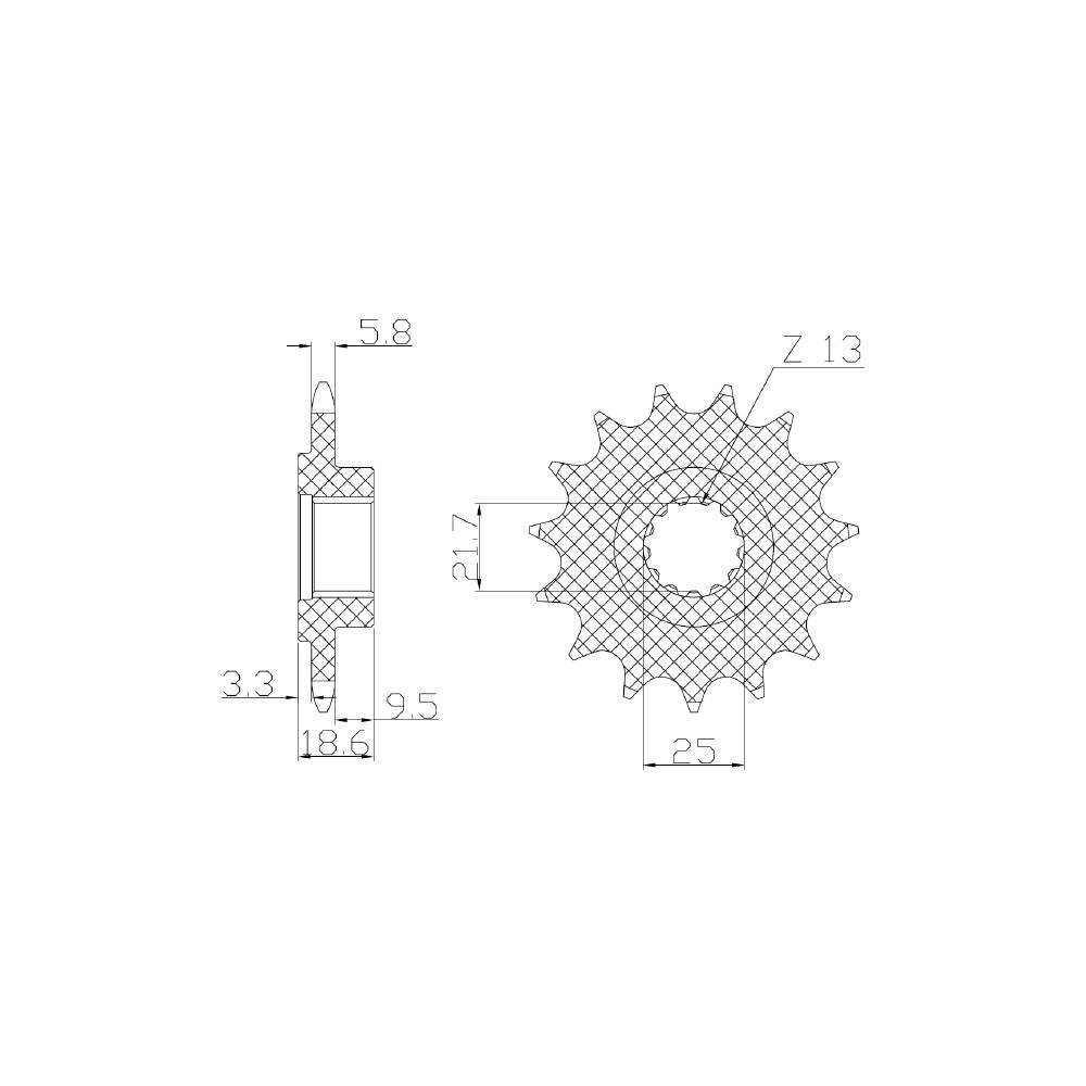 DID Racing Chain KIT S-AC 15-43-112 DID520VX2 (G&B) R per Kawasaki 750 Z, 750 Z ABS, 750 Z R, 750 Z R ABS, 750 Z S