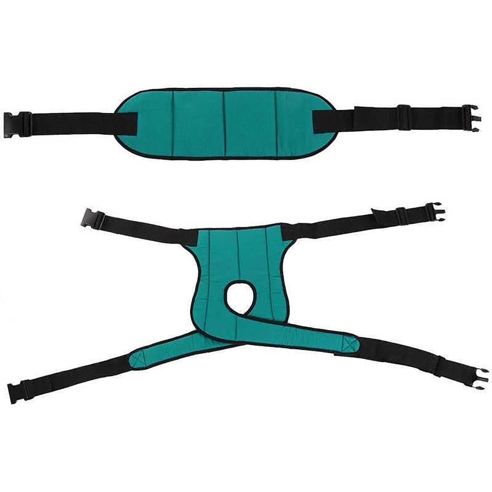 NTCE Leg Fixing Belt, Protective Belt Restraint Strap Wheelchair Safety Harness Adjustable Elderly Patients Wheelchairs Seat Belt For Elderly Patients, Green