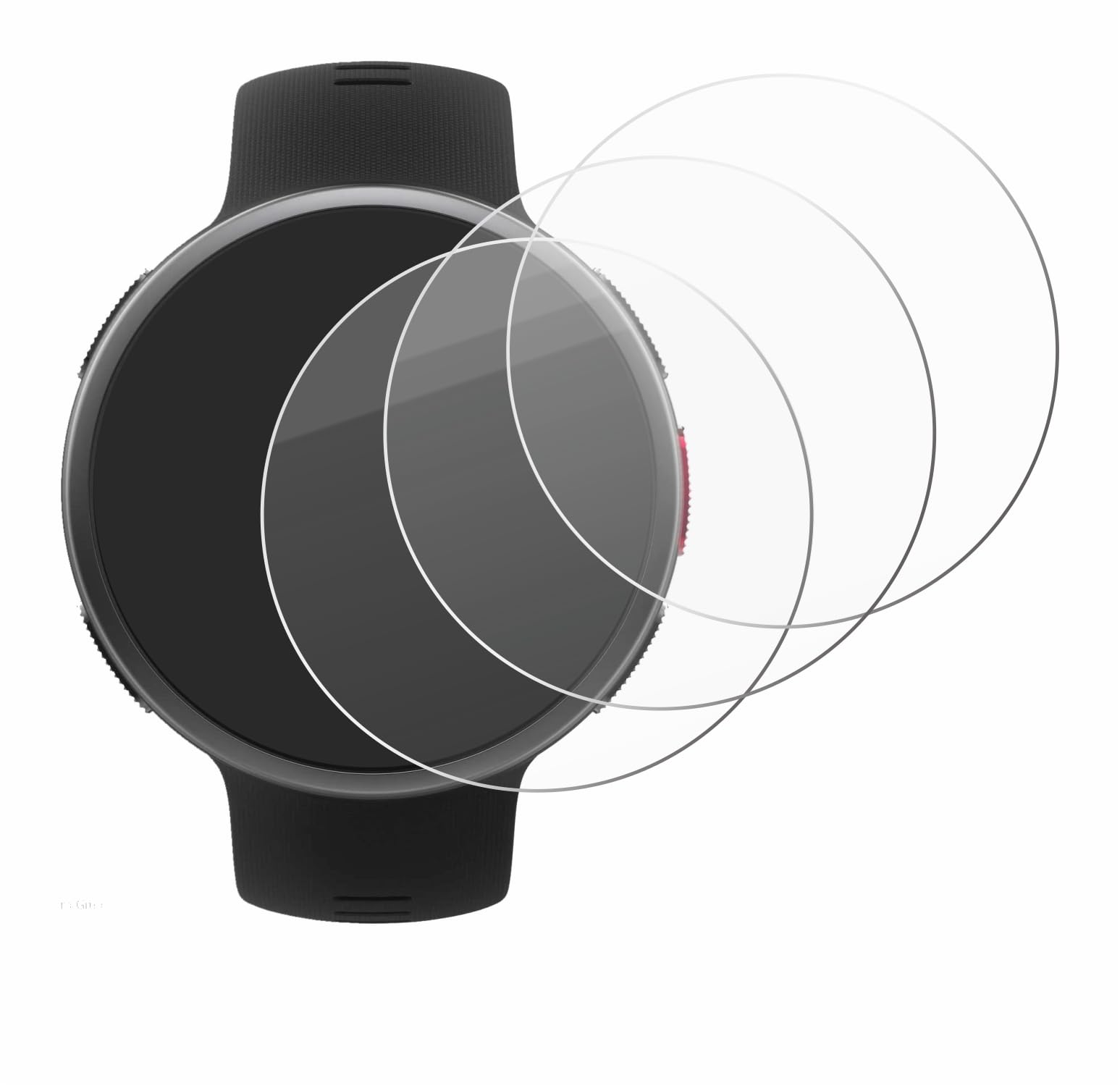 LOKEKE Pellicola protettiva in vetro temperato per Polar Vantage V2, pellicola protettiva in vetro temperato di alta qualità per orologio Polar Vantage V2, realizzata in vero vetro
