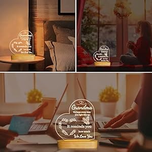 Grandmasbirthdaymothersdaygiftssoftwarmwhitenightlight Urban Country Home Decor Grandmas birthday mothers day gifts soft warm white night light urban country home decor