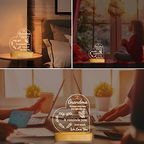 Grandmasbirthdaymothersdaygiftssoftwarmwhitenightlight Urban Country Home Decor Grandmas birthday mothers day gifts soft warm white night light urban country home decor