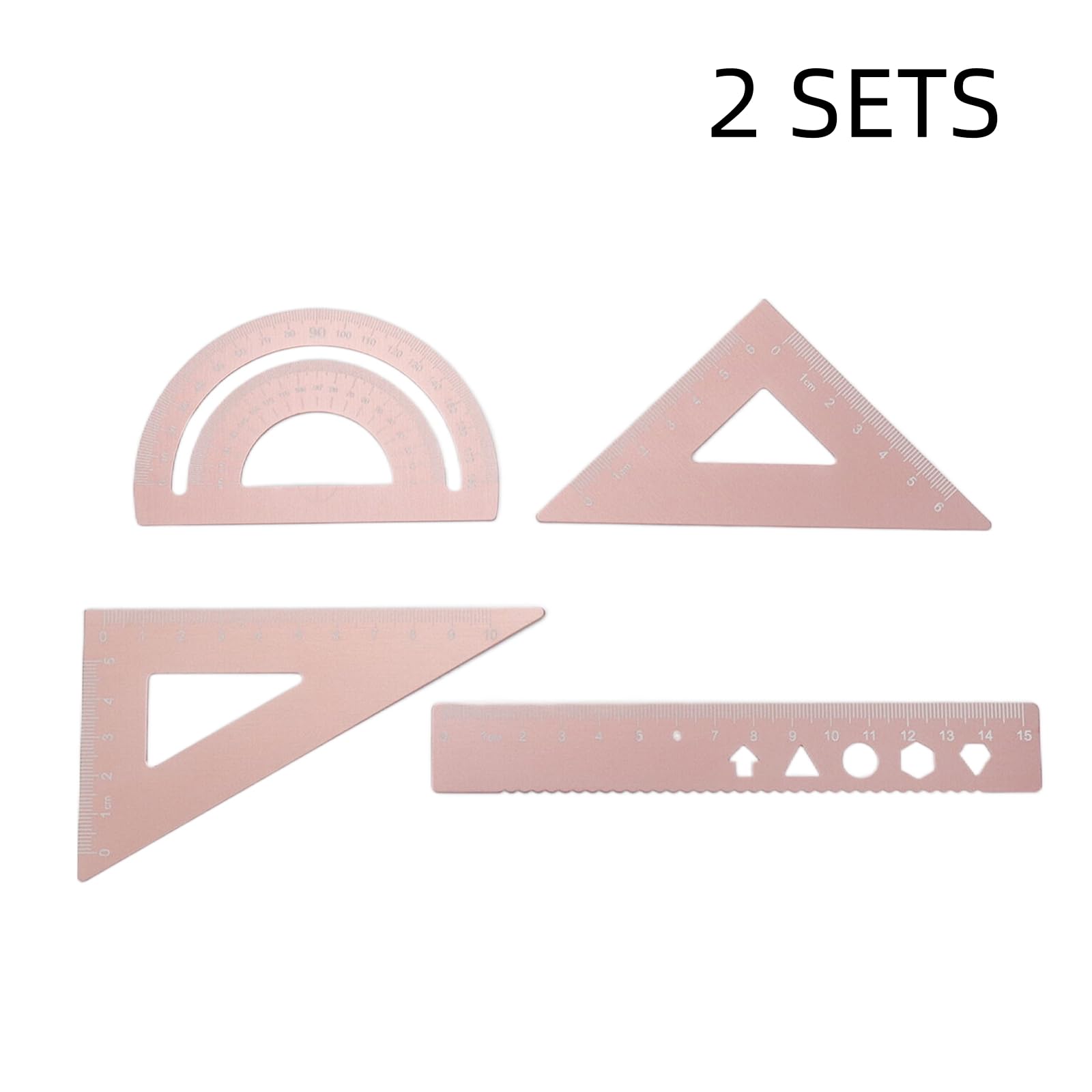 Angle Ruler Drafting Tools Snapklik.com : 2 Sets Geometry Set Aluminum Alloy Ruler Drafting Tool ...