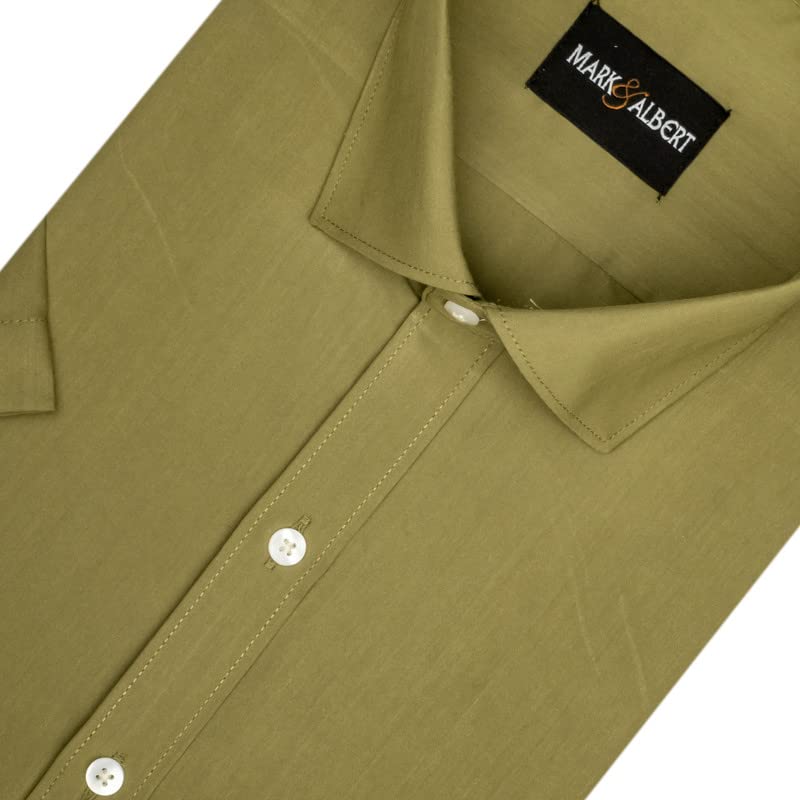 Image of MARK & ALBERT Men's Half Sleeves Regular Shirt