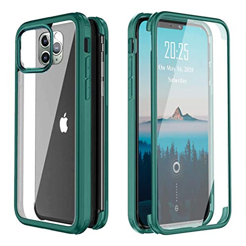 XCYYOO Funda para iPhone 11 Pro MAX,360 Grados Case [a Prueba de Golpes] Cuerpo Completo con Case Protector de Pantalla Integrado para Apple iPhone 11 Pro MAX