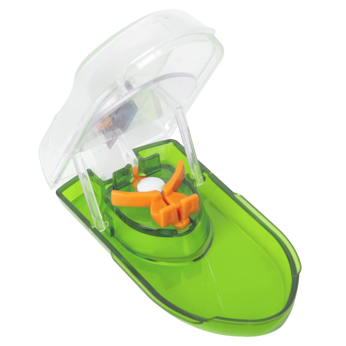 EZY DOSEPill Cutter with Safety Shield, Safely Cut Pills and Vitamins, Pill Splitter, Retractable Blade Guard, Green