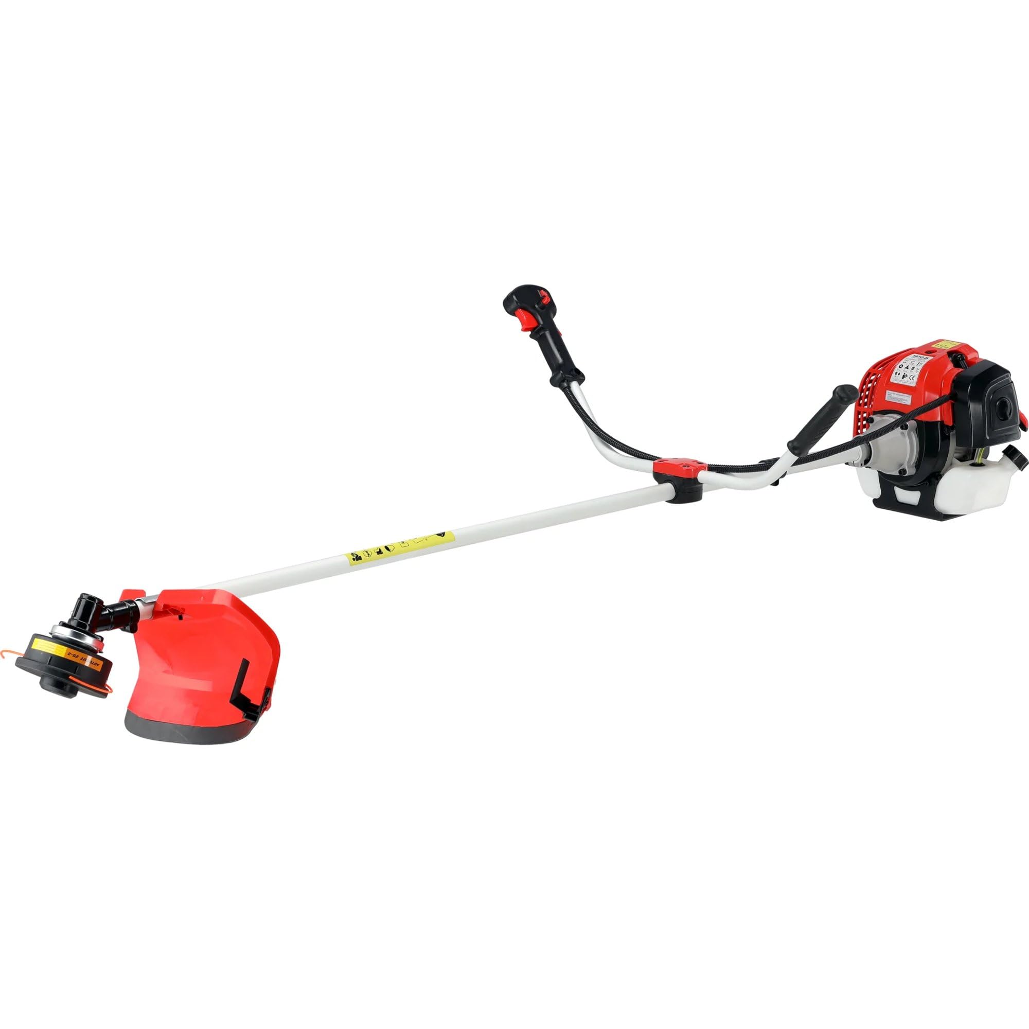 Desbrozadora de gasolina con amplio equipamiento, motor de 2 tiempos de 52 cm³, 1,45 kW de potencia, herramienta de corte resistente para jardín y cuidado de zonas verdes