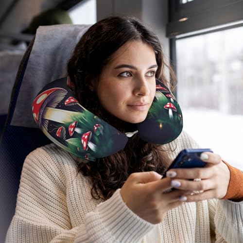 Almohada ergonómica de viaje con espuma viscoelástica miniatura 6