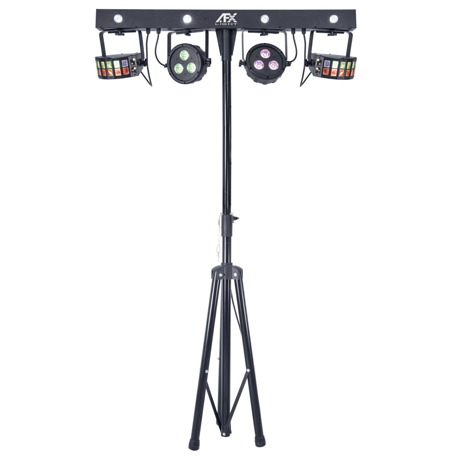 AFX Eventbar-Bat Battery LED Light System Derby Headlight Strobe Tripod Bag DJ Party Disco