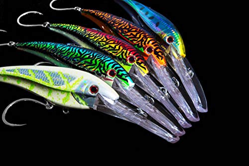 Image of Nomad Design DTX Minnow with Patented Autotune System - Distressed Baitfish Swimming Action, Hydrospeed Belly Eyelet for Faster Trolling, BKK Diablo