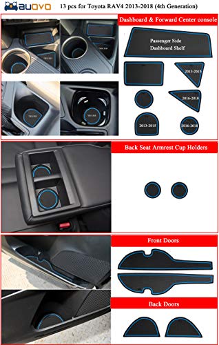 auovo Tapetes Antipolvo para Toyota RAV4 2013-2018 miniatura 7