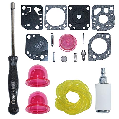 AUMEL C1U-W19 Fuel Filter Line Carburetor Adjustable Repair Kit for Poulan PP025 PP25E PP26E PP125 PP325 P4500 Trimmer Engine