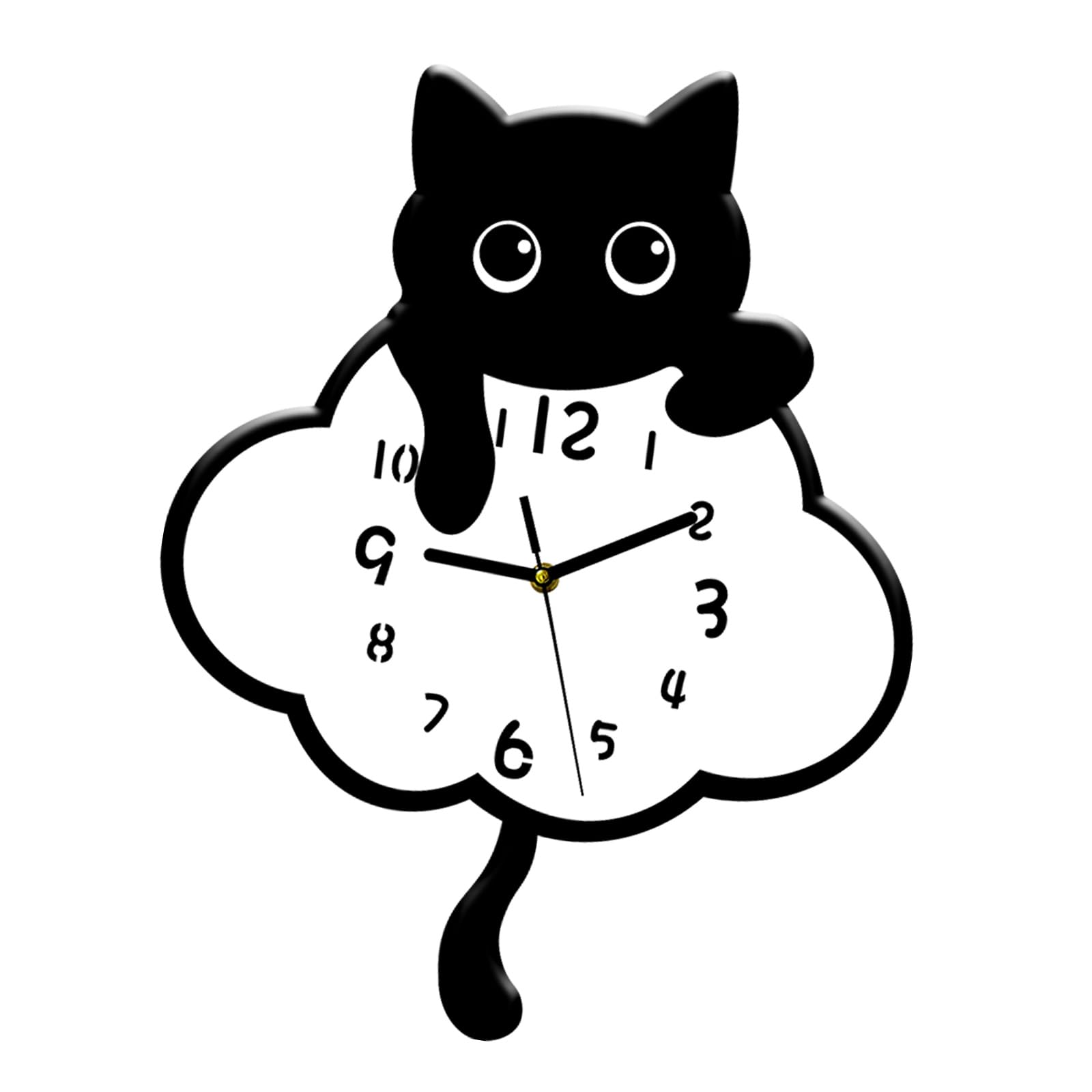 Msioytog Silents None-Ticking Clocks Decorative Clock Battery Operated Pendulums Wall Clock for Living Room Kitchen Home Decors Silents Wall Clocks Battery Operated None Ticking