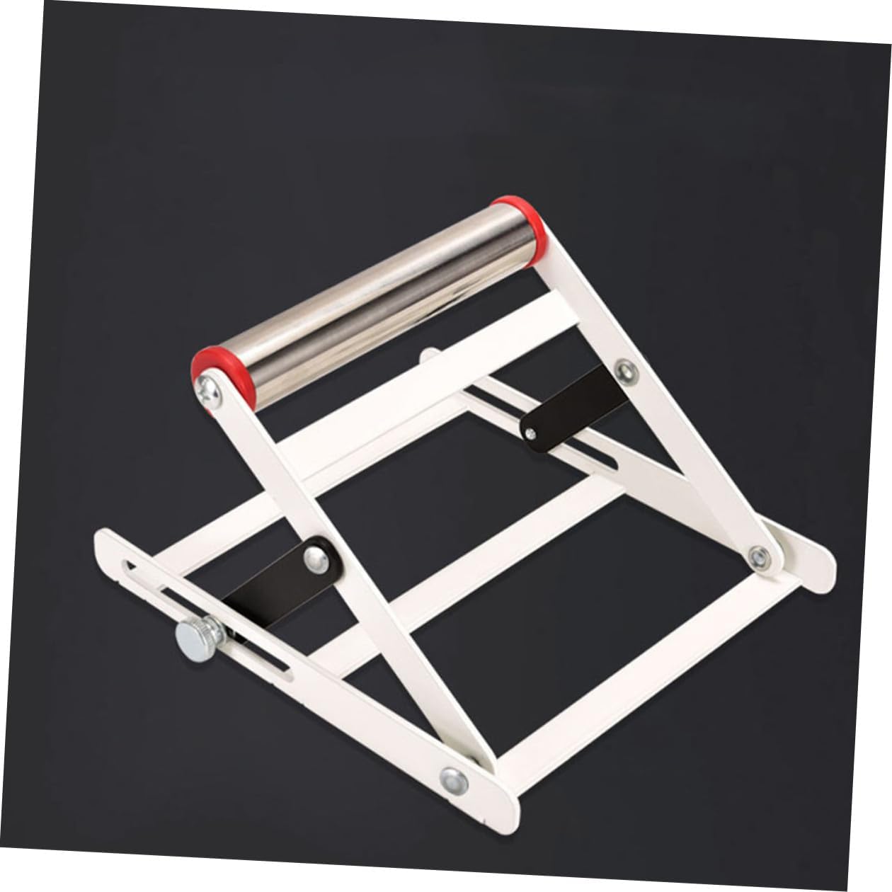 Uonlytech Adjustable Metal Cutting Machine Material Stand with Anti-slip Teeth, Portable Support Bracket for Cutting Tools, Height Adjustable Cutter Holder for Workshop Use