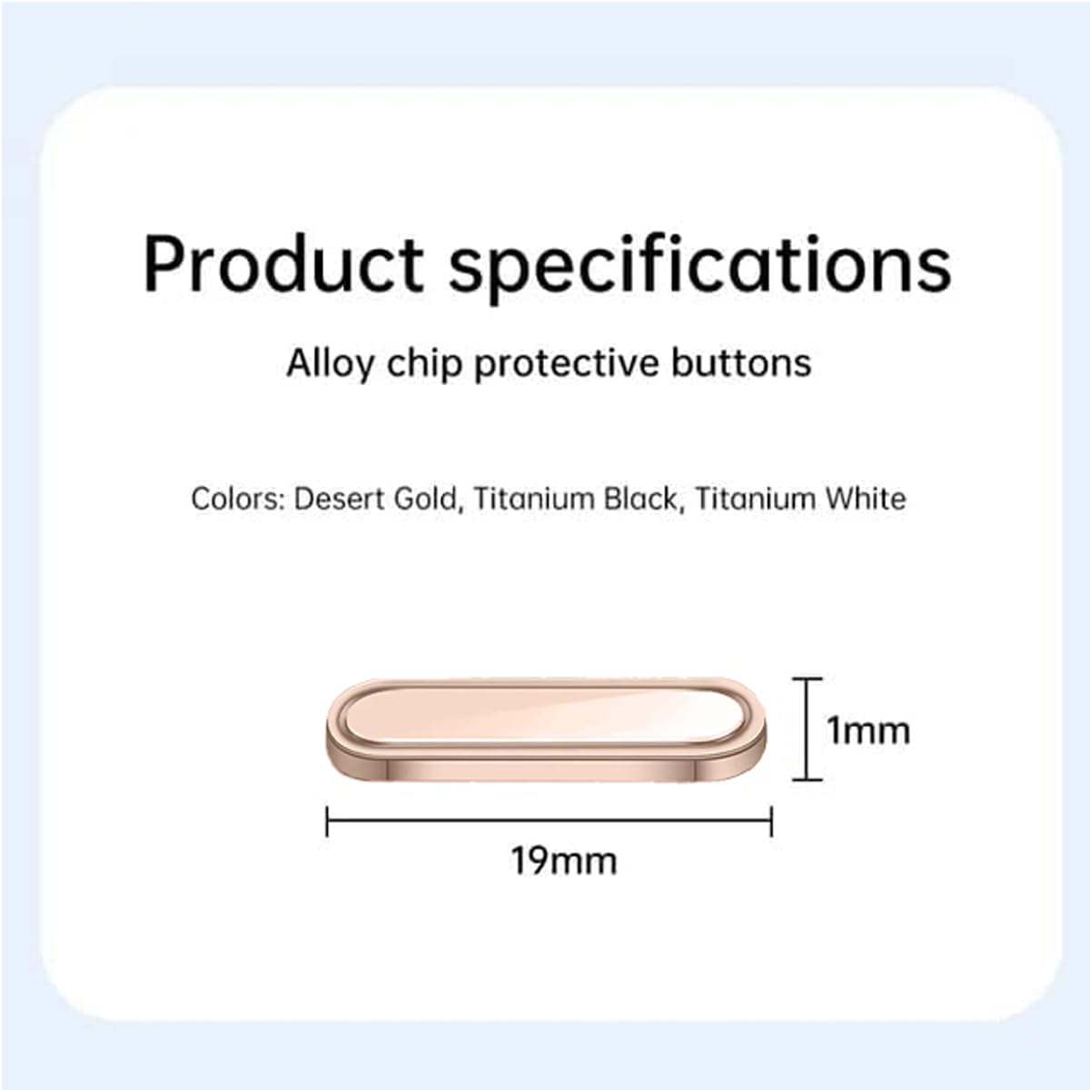 EBIZ HIVE Camera Control Button Protector for iPhone 16 Pro Max | 16 Plus | iPhone 17 Pro | iPhone Air Camera Button Cover Stalinite Protective Film for SmartCamera Side Keys Protective Film for Anti-bump(GOLD)