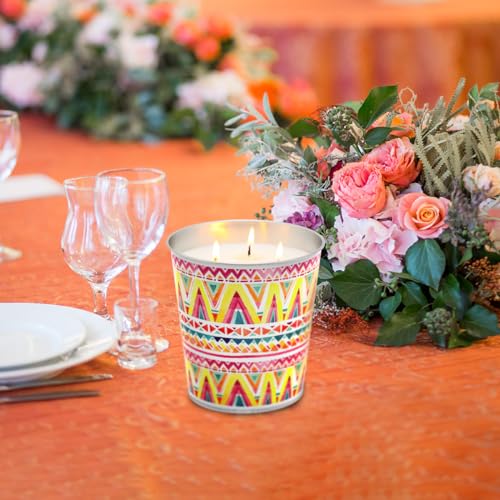 2 Pack Citronella Candles Outdoor and Indoor, 17Oz Soy Wax Candle in Large Bucket for Patio Ledge Garden Yard Beach