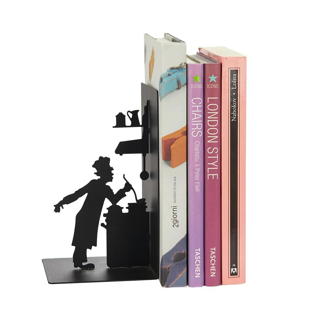 Balvi - Le Chef sujetalibros de Metal. Especial para Libros de Cocina.