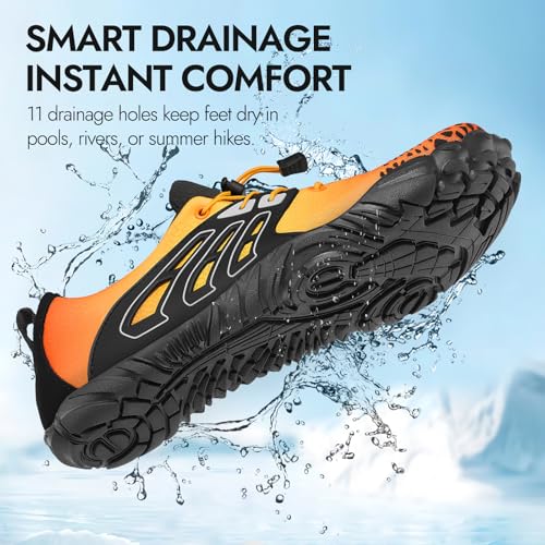 Image of ATHMILE Water Shoes for Women Men Barefoot Shoes for Swim Beach Hiking Pool | Quick Dry Non-Slip Wide Toe Box Shoes for River Kayak Fishing Lake Cruise Vacation Outdoor Water Activities