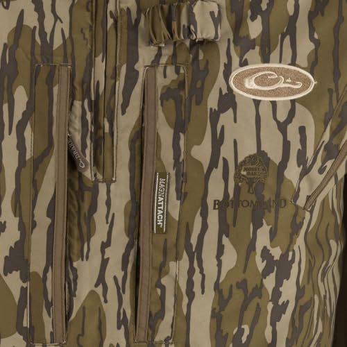 Drake Waterfowl Men's MST Waterproof Fleece-Lined 1/4 Zip Hunting Windproof Breathable Pullover Jacket with Multiple Pockets4