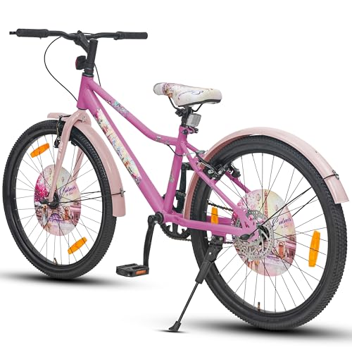 Image of Emma Cycle for Kids 10 to 15 Years Girls (Dark Pink /Pearl Pink, 24T)