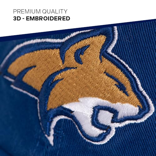 Gorra bordada ajustable azul para adultos miniatura 3