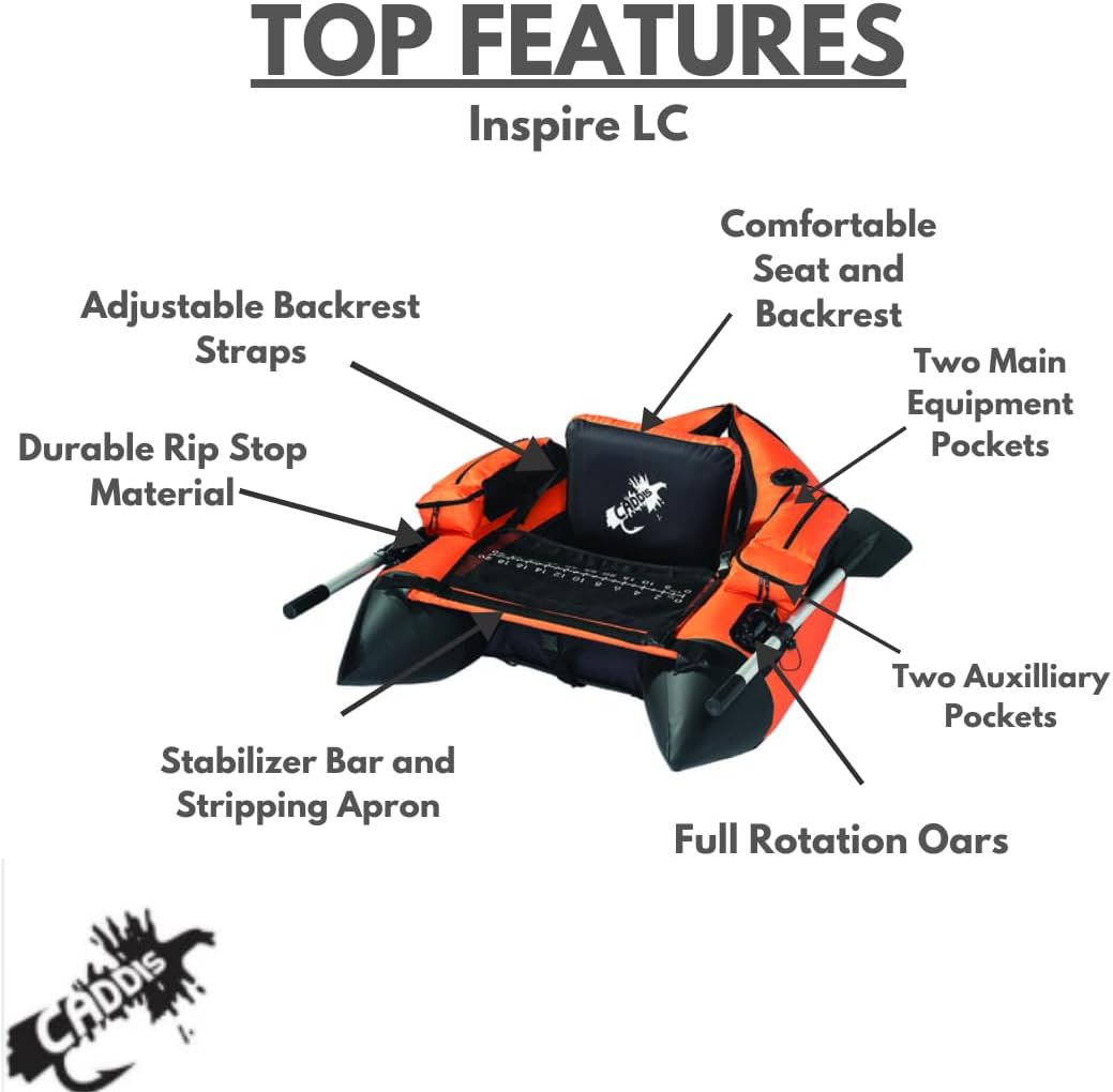 Caddis Sports Fishing and Angling Float Tube