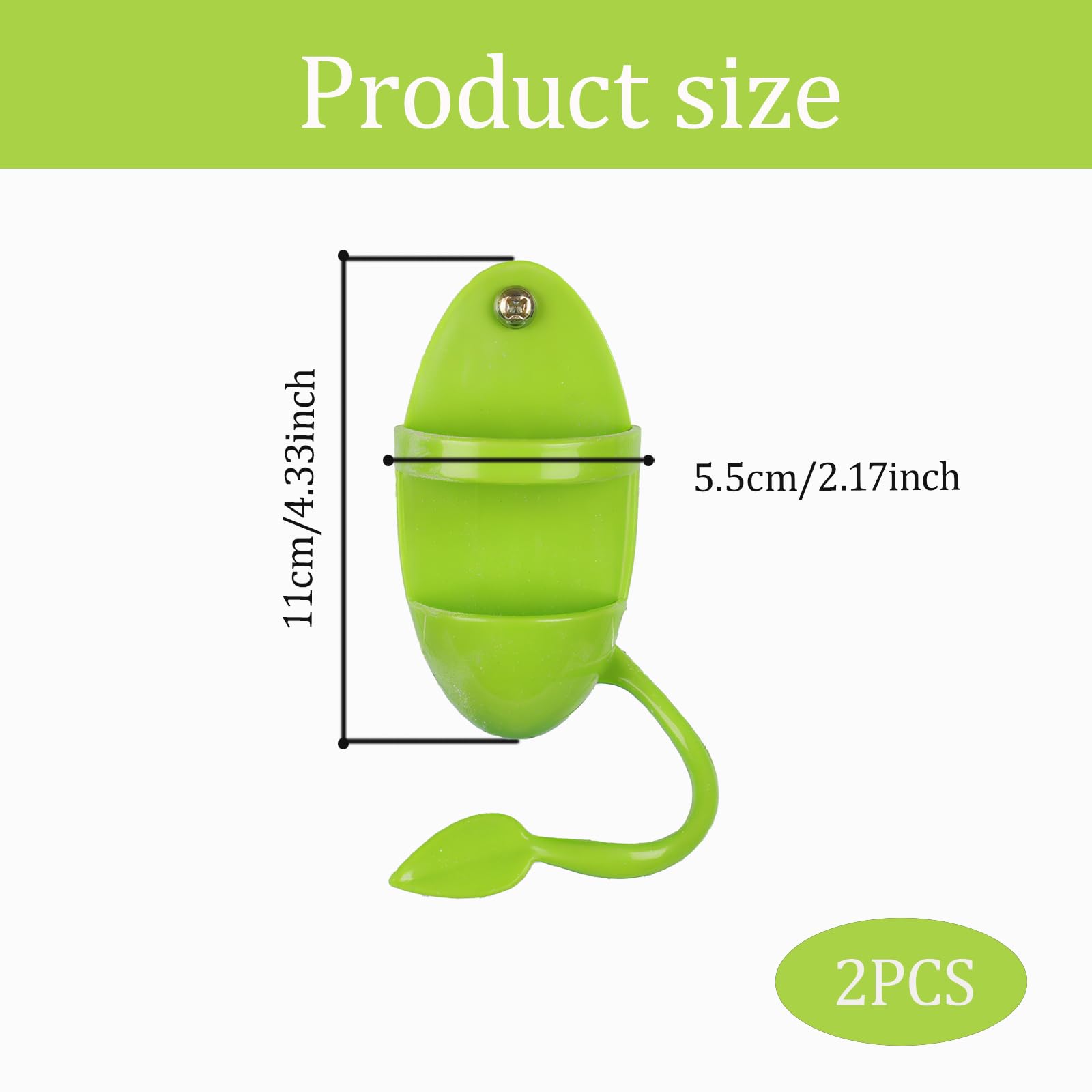 2pcs Cuttlebone Holder for Bird Cage, Plastic Food Holder for Cuttlebone for Birds, Parakeets, Cockatiels, Budgies and Finches - Cuddle Bones Feeding Rack - image 2