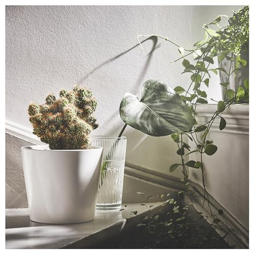 Pot de fleurs blanc 15 cm SOJABÖNA ProTuning jardinière ronde cache-pot maison