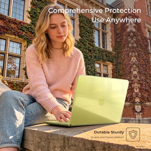 Image of EooCoo Compatible with Apple 2026 MacBook Neo Case 13 inch Mac Laptop A3404 with A18 Pro Chip, Transparent Hard Shell & Keyboard Skin Cover & Laptop Screen Protector - Crystal Citrus