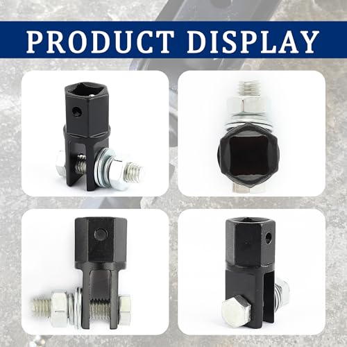 Image of Car Scissor Jack Adapter Driven by 1 /2 inch Impact Drills /Ratchet or Impact 13 /16 inch Lug Wrench,Labor-Saving Car Scissor Jacks Drill Adapter for Scissors Jack,Sturdy Cars Jacks Adapters