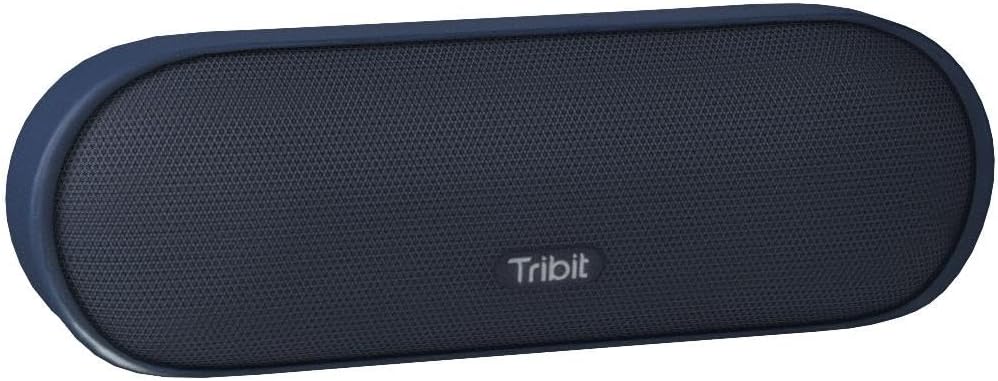 Tribit MaxSound Plus Portable Wireless Bluetooth Speakers 24W,Powerful Louder Sound Speaker,Exceptional XBass,Built in Mic,IPX7 Waterproof,20H Playtime,100ft Bluetooth Range for Party/Travel (Blue)