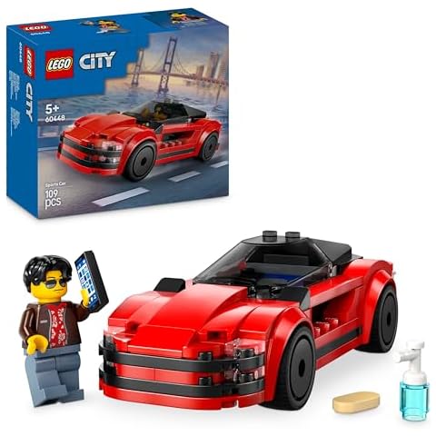 LEGO City Red Sports Car Playset for Kids Cover