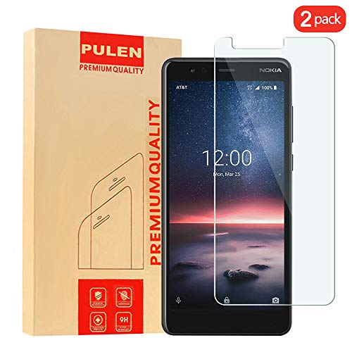 PULEN - Protector de Pantalla Compatible con Nokia 3.1 A/Nokia 3.1 C, Vidrio Templado [Burbujas] [antihuellas] HD Resistente a los arañazos para Nokia 3.1 A/Nokia 3.1 C