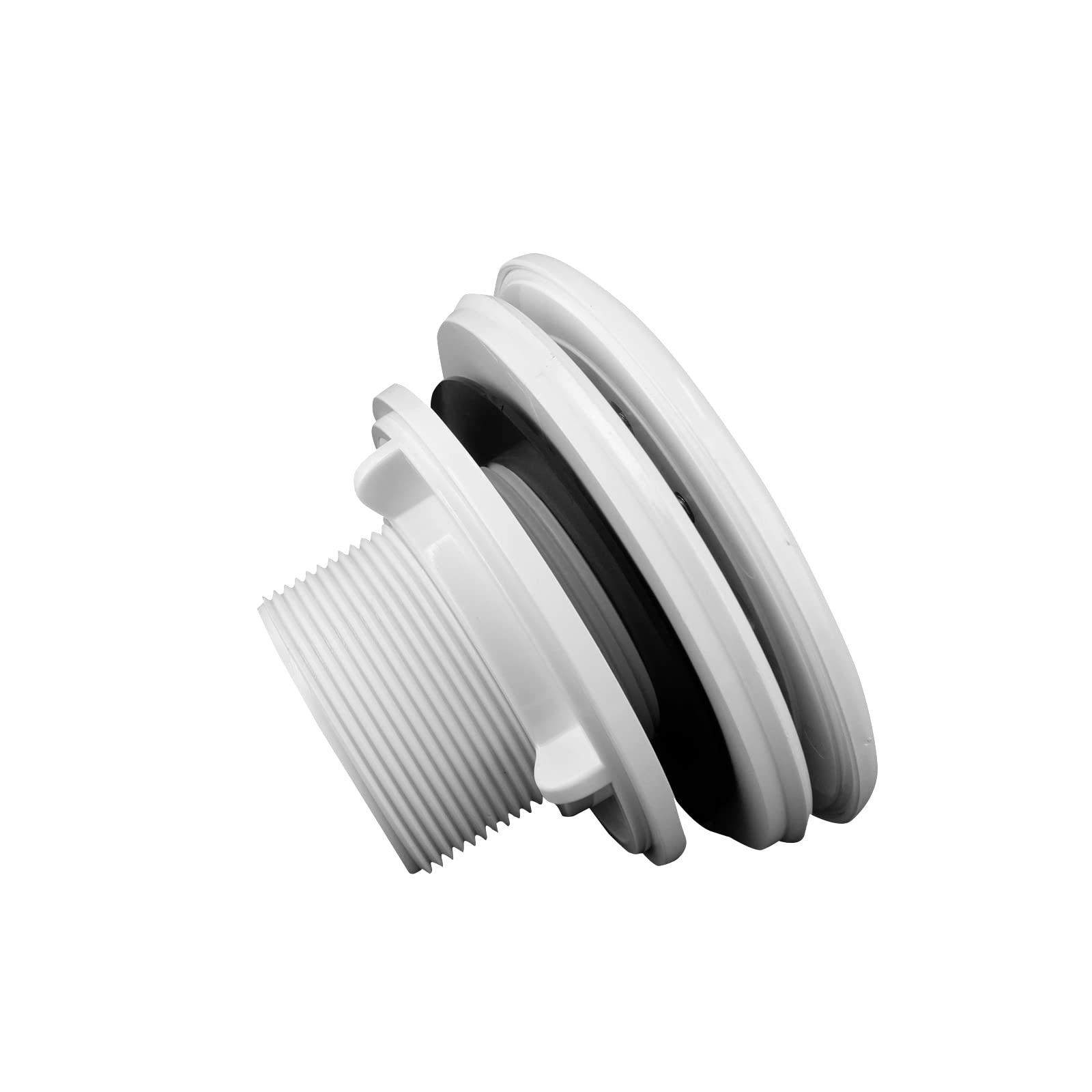 well2wellness® verstellbare Pool Einlaufdüse Einströmdüse MEGA 50mm x 2" AG Messing + 2 x Zusatzdichtung für Folien- und Betonbecken (EM4414)