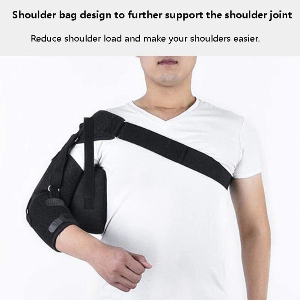 Soporte de hombro ajustable, inmovilizador de hombro con cabestrillo para accidente cerebrovascular, hemiplejia, subluxación, alivia el dolor de hombro, articulación AC, manguito rotador fác