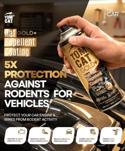 Image of No Entry Rat Repellent Spray for Cars - Long-Lasting Protection | Leak-Free Easy Spray Nozzle | Includes Protective Glove & Mask | 120 ML (Pack of 1) | Formulation 3X