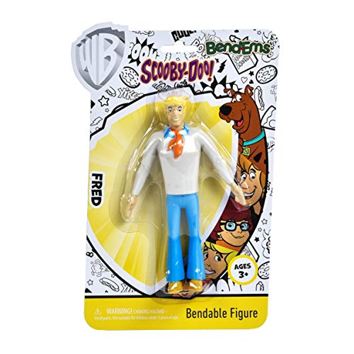 Sunny Days Entertainment BendEms Collectible Posable Action Figure - Scooby Doo Fred (220029)